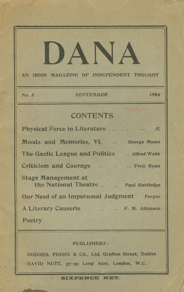 A sample page from Dana: An Irish Magazine of Independent Thought